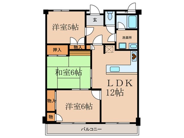 ア－チスト島田の物件間取画像